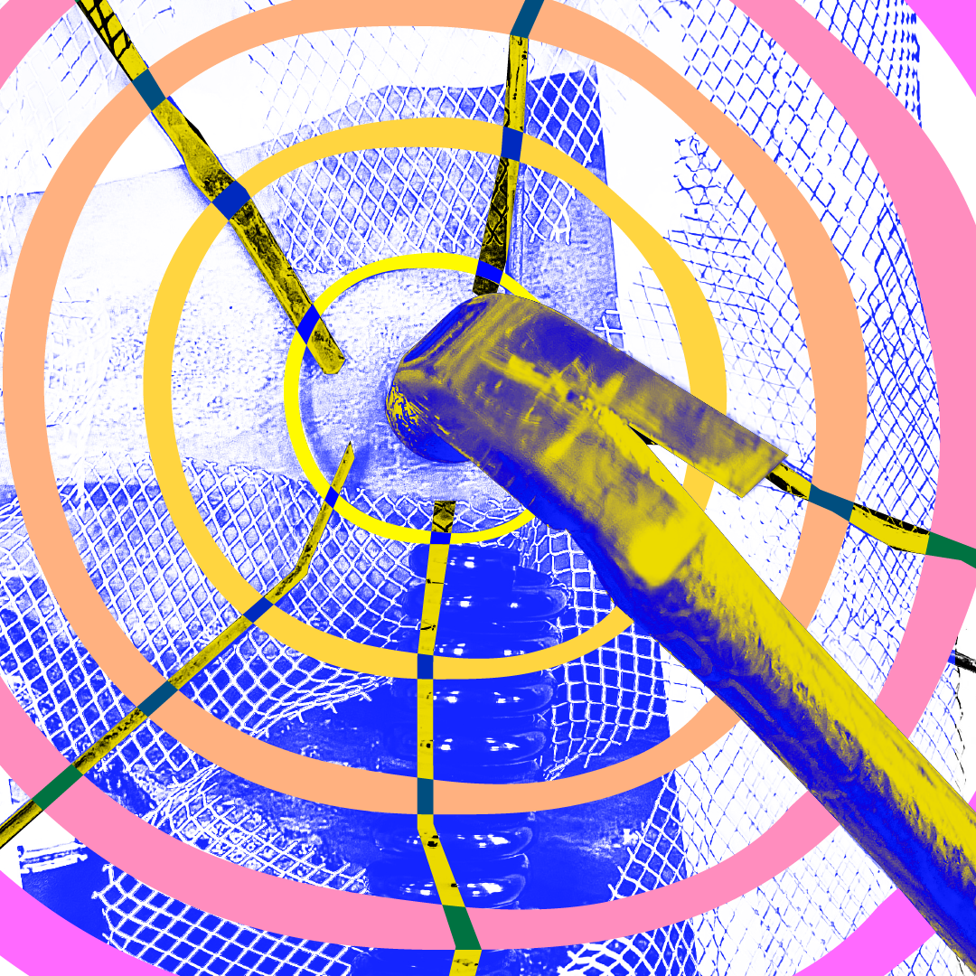 Hammer Smash — found object sculpture piece